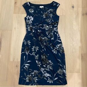 Laura | NWT Blue Floral Sleeveless Jersey Midi Dress 💙